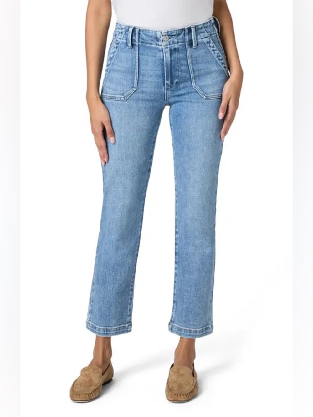 RISEN Jeans High-Rise Blue Mini Bootcut Ankle Jean